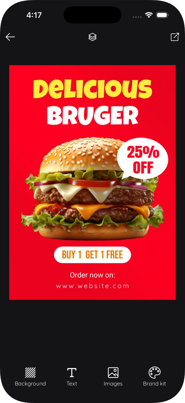 Poster editor preview